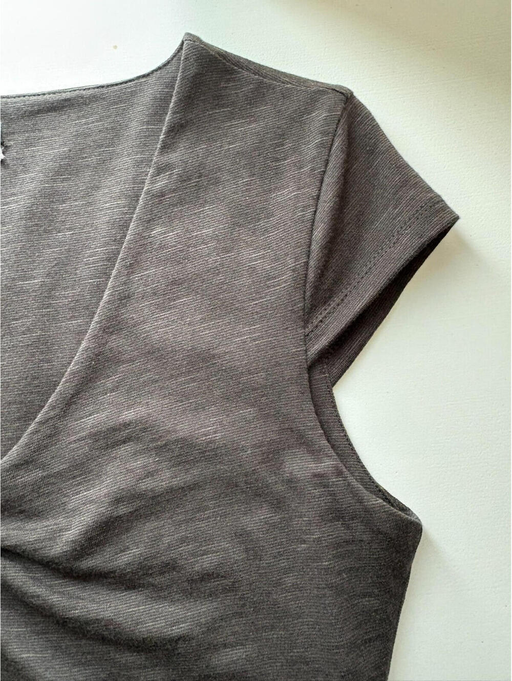 Toad&Co Black Rosemarie V-Neck Cap Sleeve Tencel Organic Cotton Dress Size XS - Picture 6 of 9